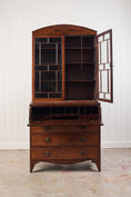 Load image into Gallery viewer, Regency Mahogany Secretaire Bookcase with Arched Cornice (c. 1820)