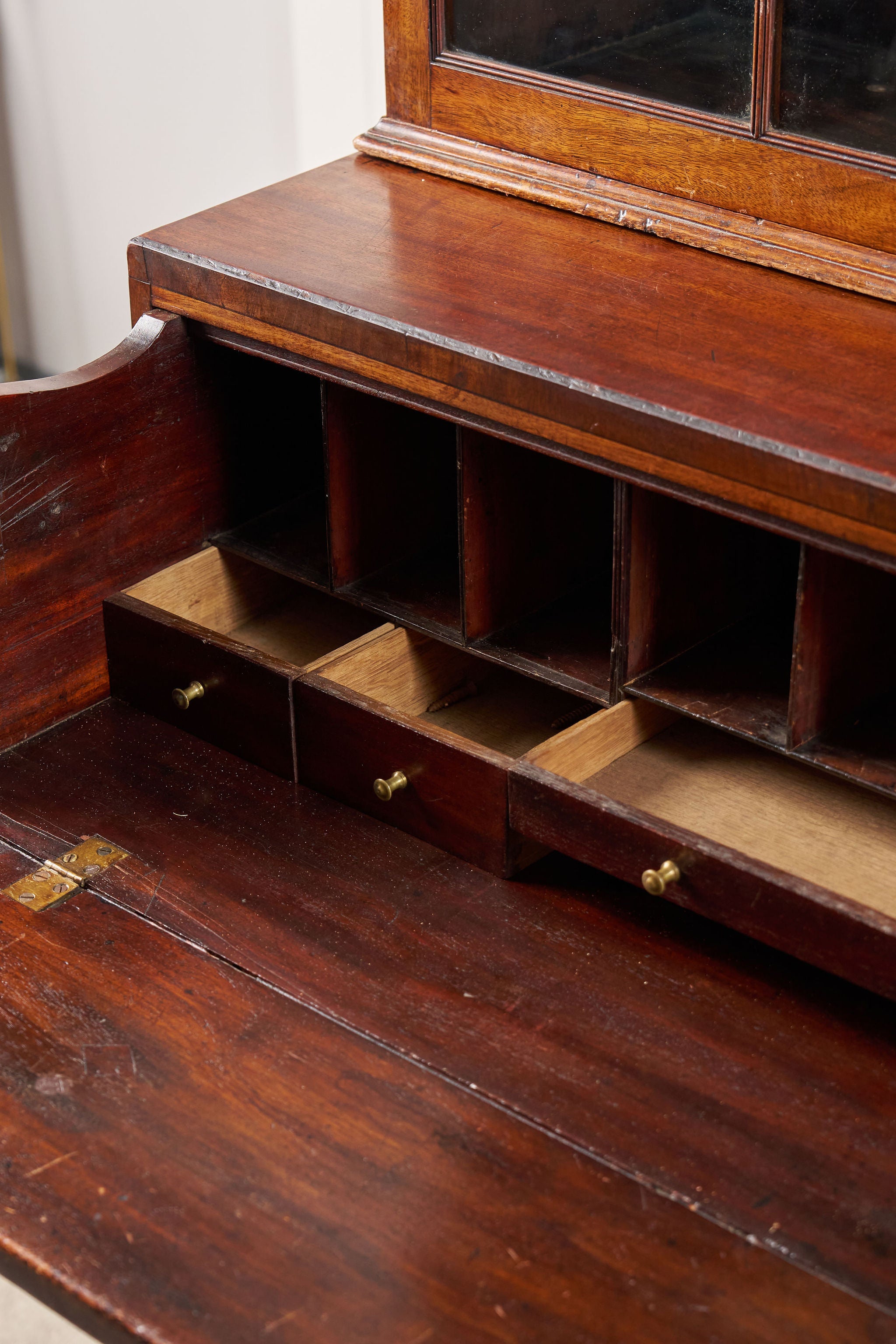 Regency Mahogany Secretaire Bookcase with Arched Cornice (c. 1820)