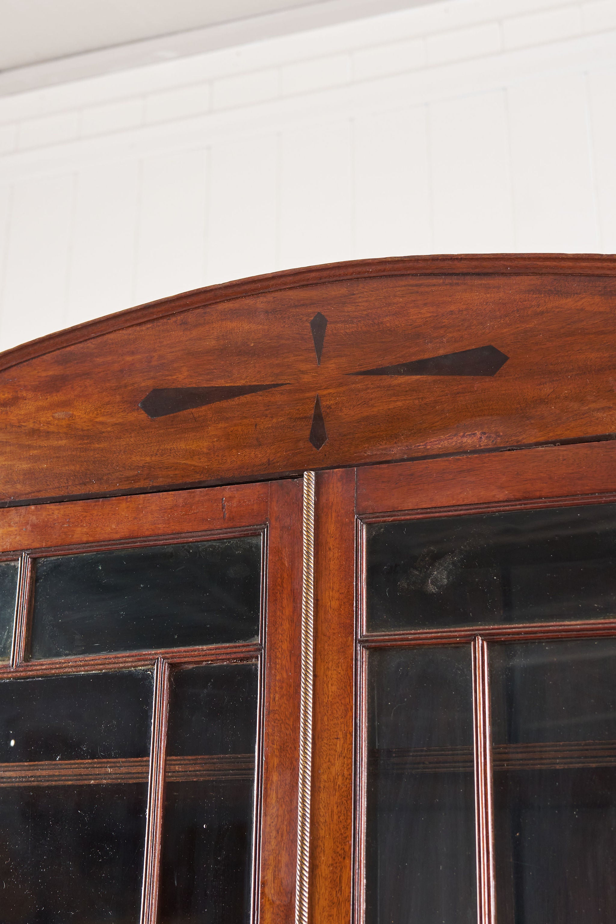Regency Mahogany Secretaire Bookcase with Arched Cornice (c. 1820)