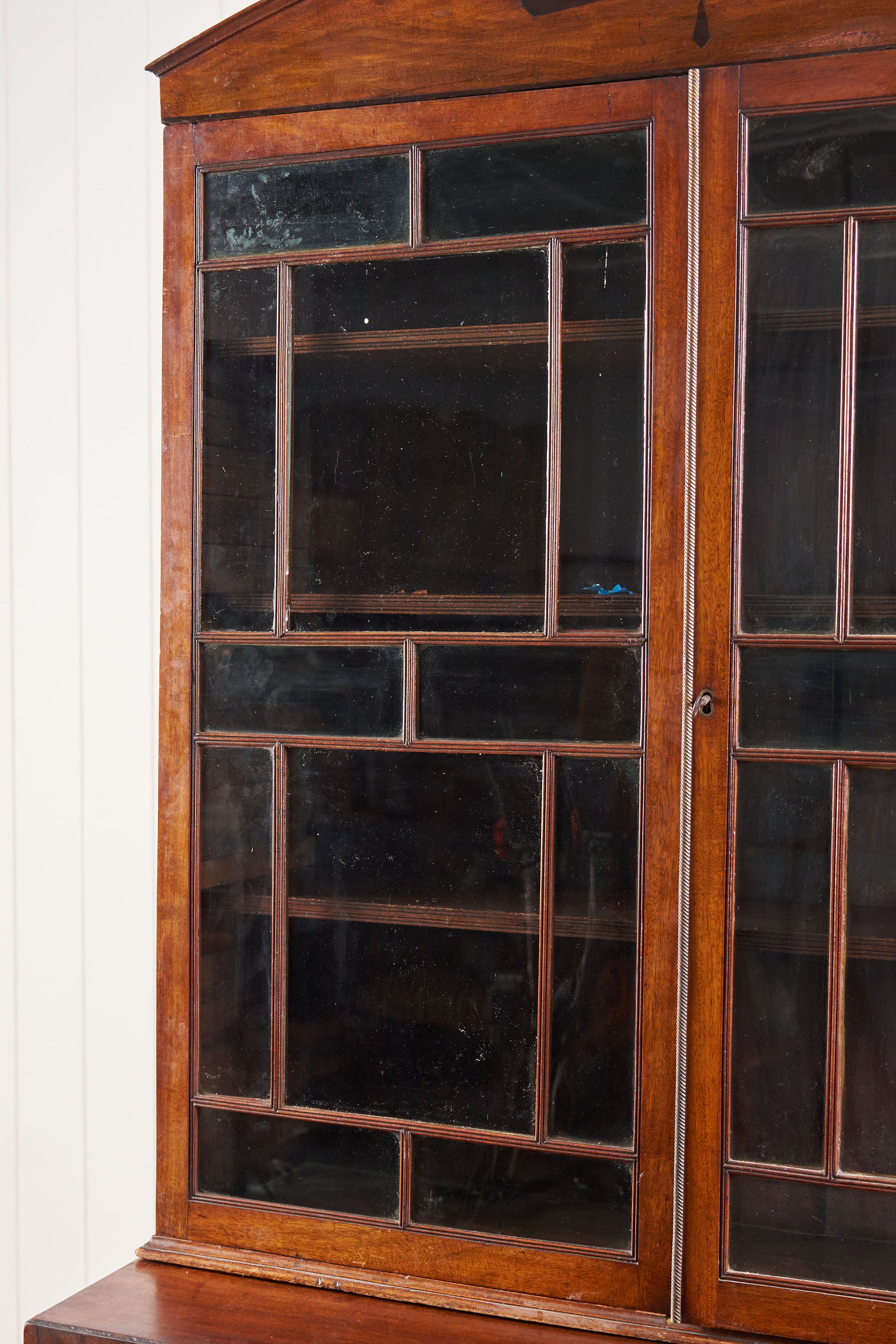 Regency Mahogany Secretaire Bookcase with Arched Cornice (c. 1820)