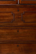 Load image into Gallery viewer, Regency Mahogany Secretaire Bookcase with Arched Cornice (c. 1820)