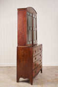 Load image into Gallery viewer, Regency Mahogany Secretaire Bookcase with Arched Cornice (c. 1820)