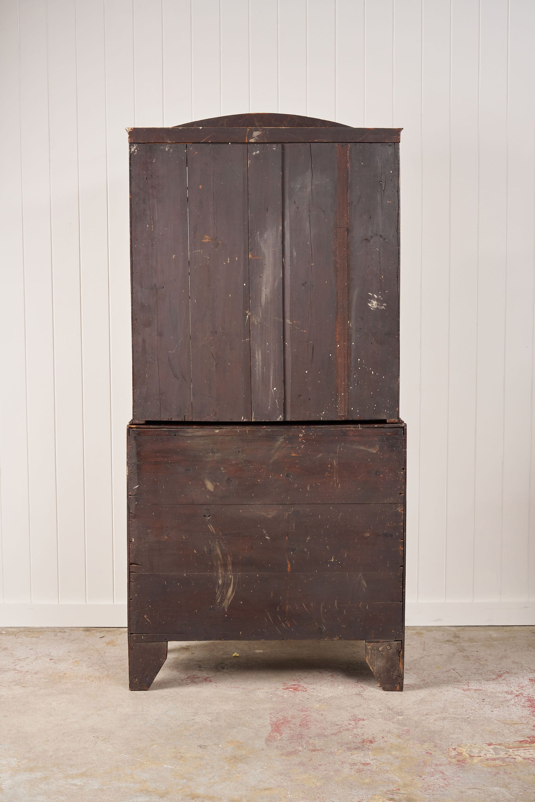 Regency Mahogany Secretaire Bookcase with Arched Cornice (c. 1820)