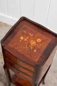 Load image into Gallery viewer, PAIR of Petite French Marquetry Side Tables