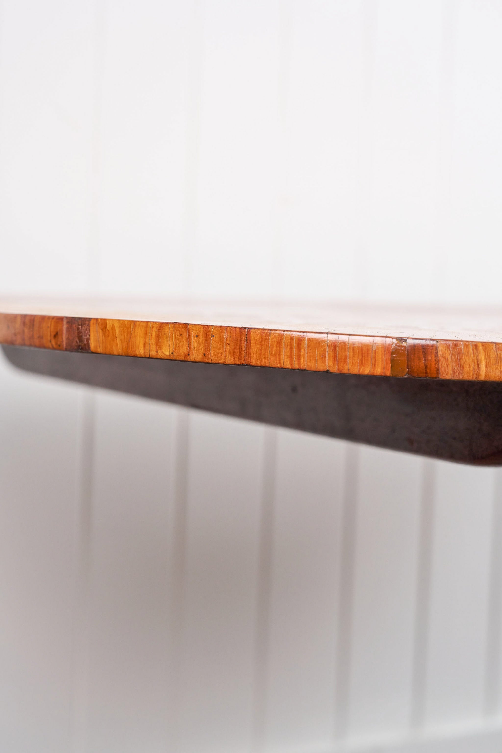 George III Walnut Breakfast Table with Satinwood Banding