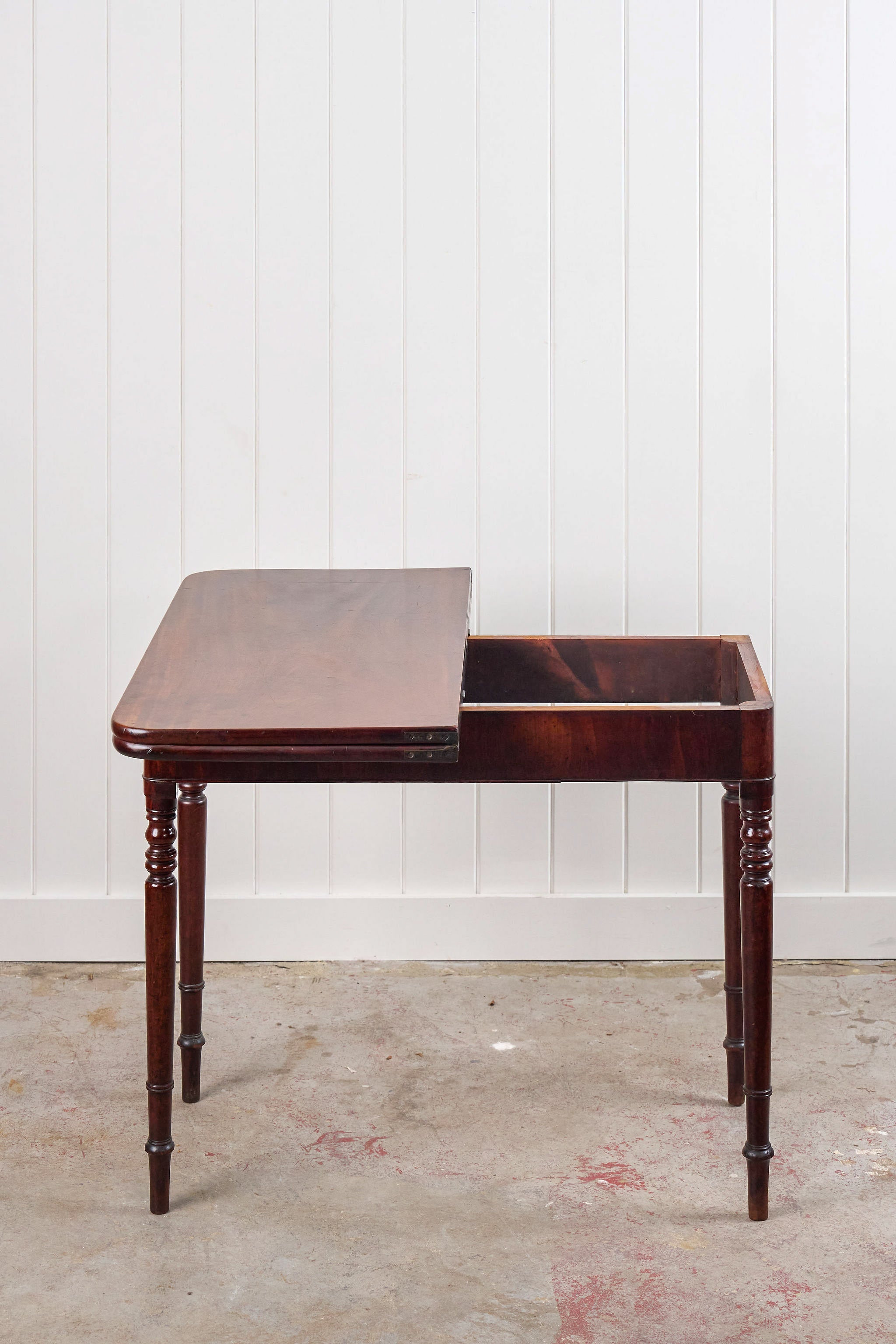 Flip Top Card/Entry Table with Cane Cut Legs