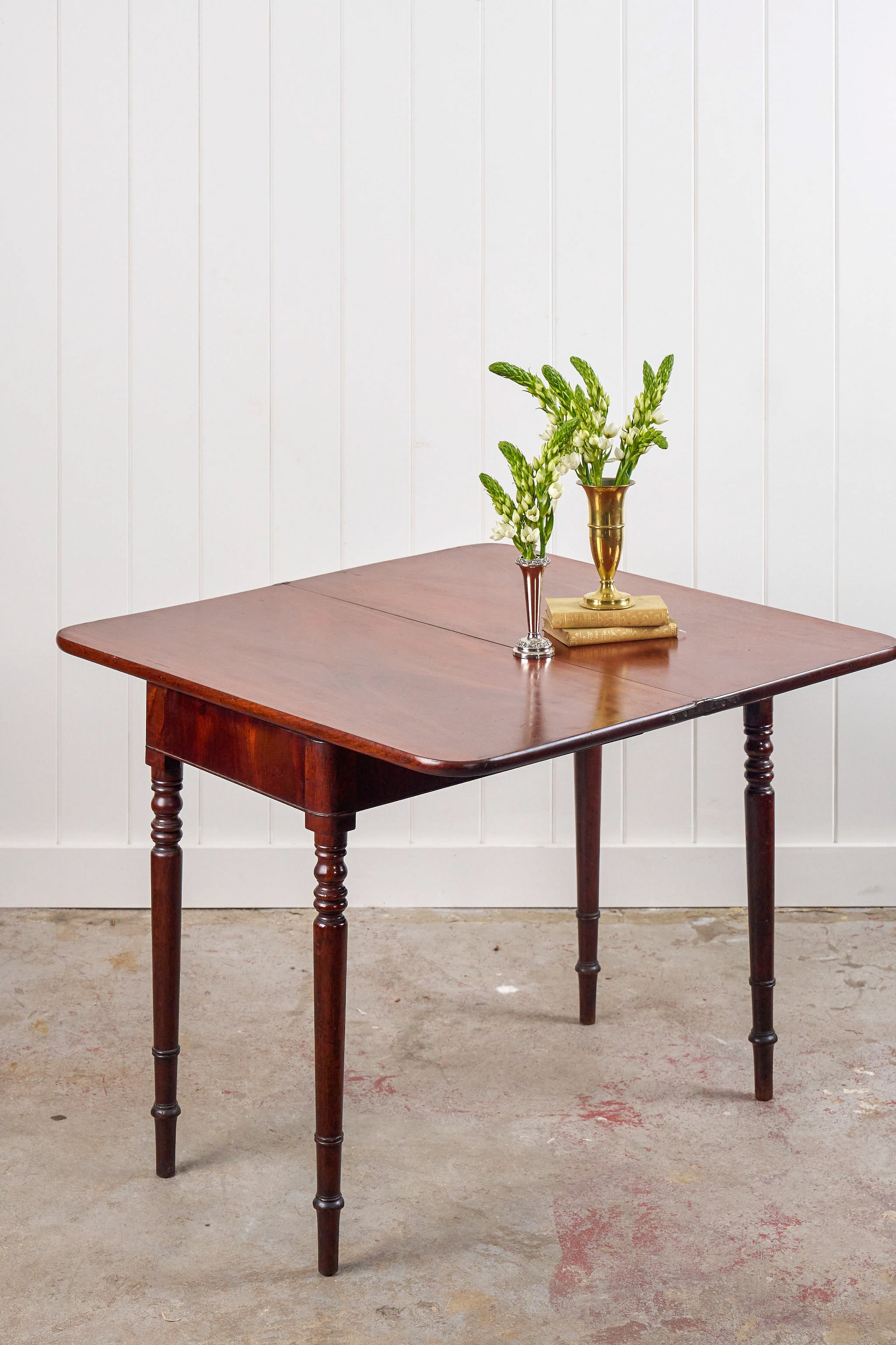 Flip Top Card/Entry Table with Cane Cut Legs