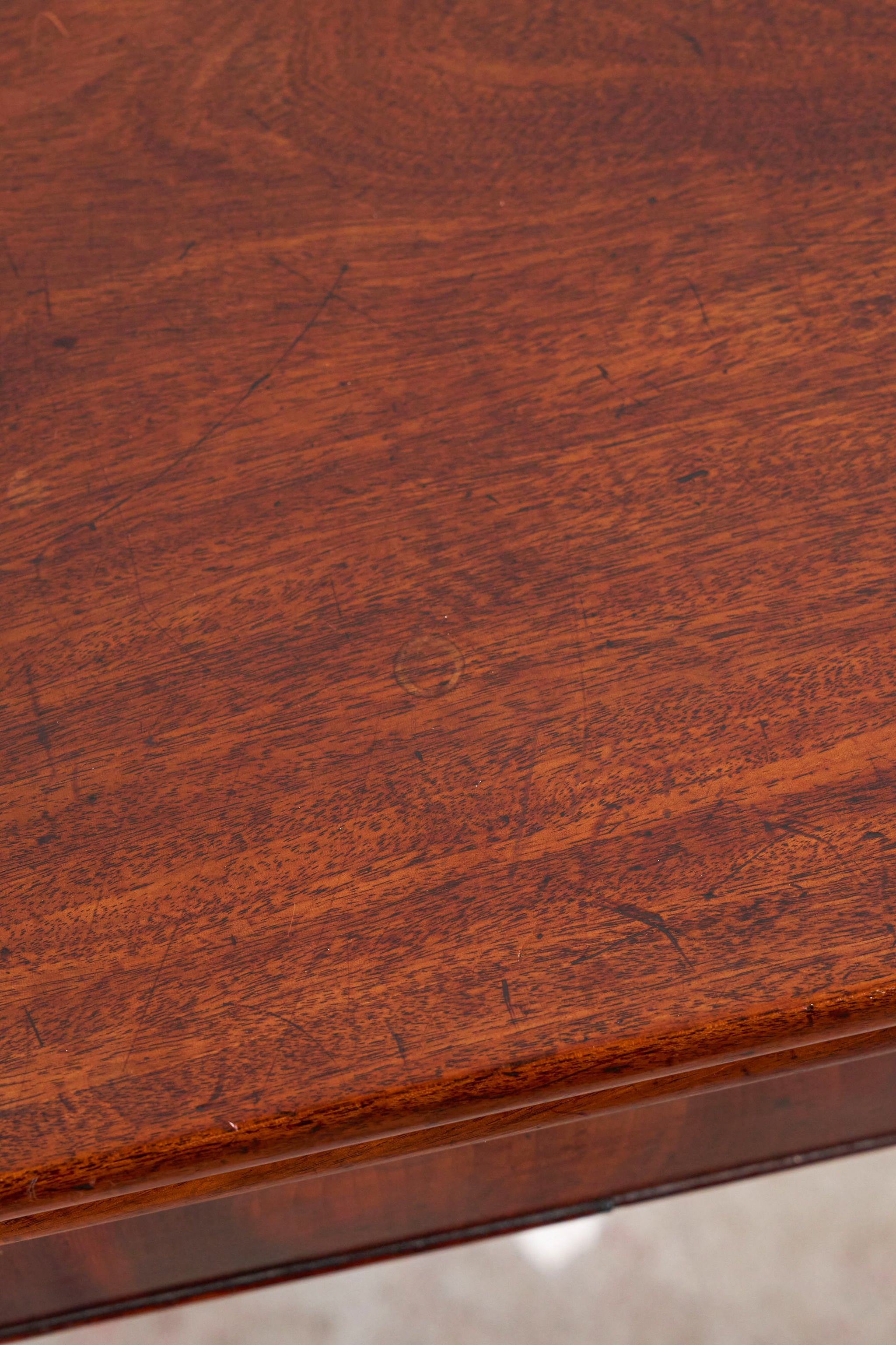 Flip Top Card/Entry Table with Cane Cut Legs
