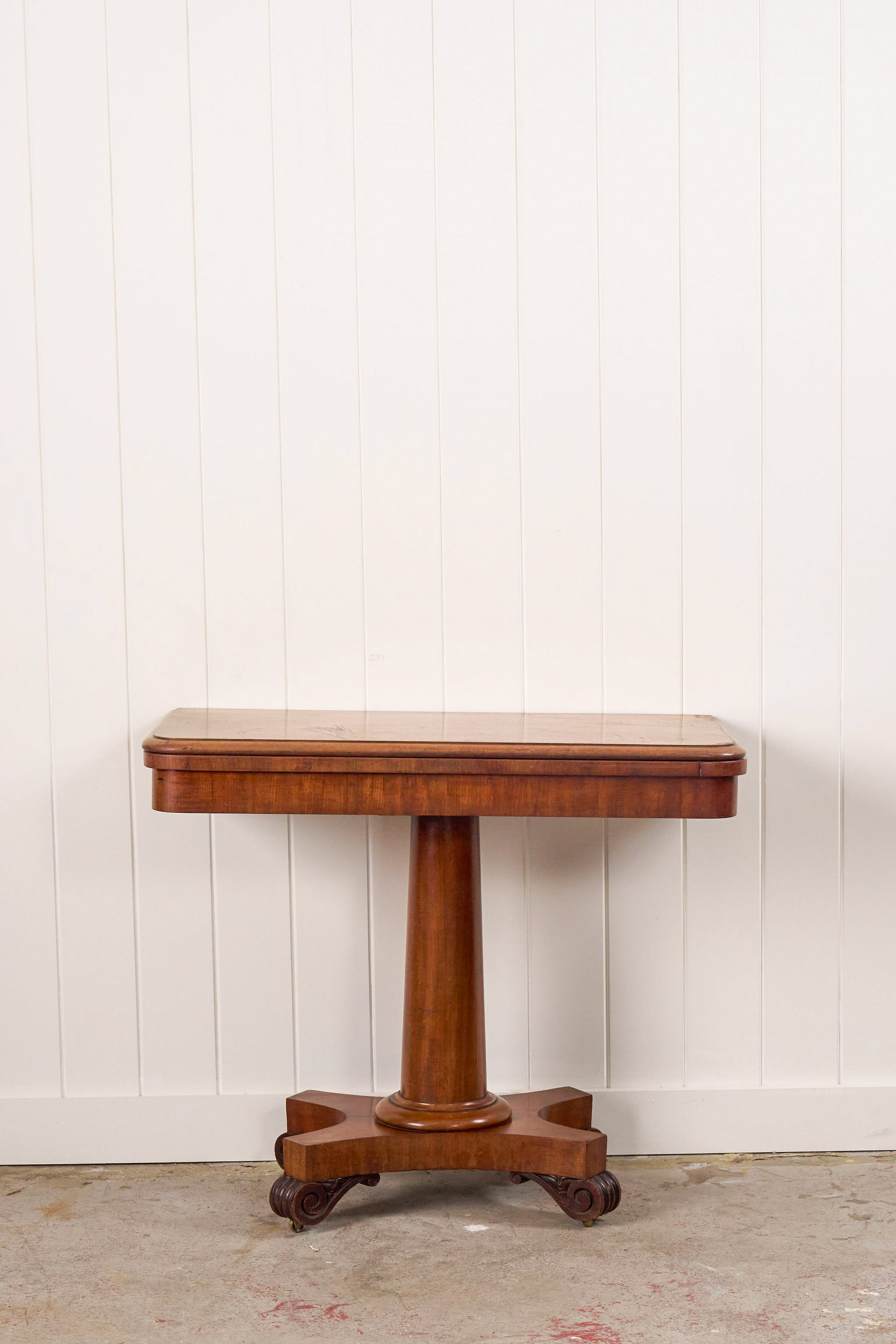 Edwardian Mahogany Card Table with New Felt