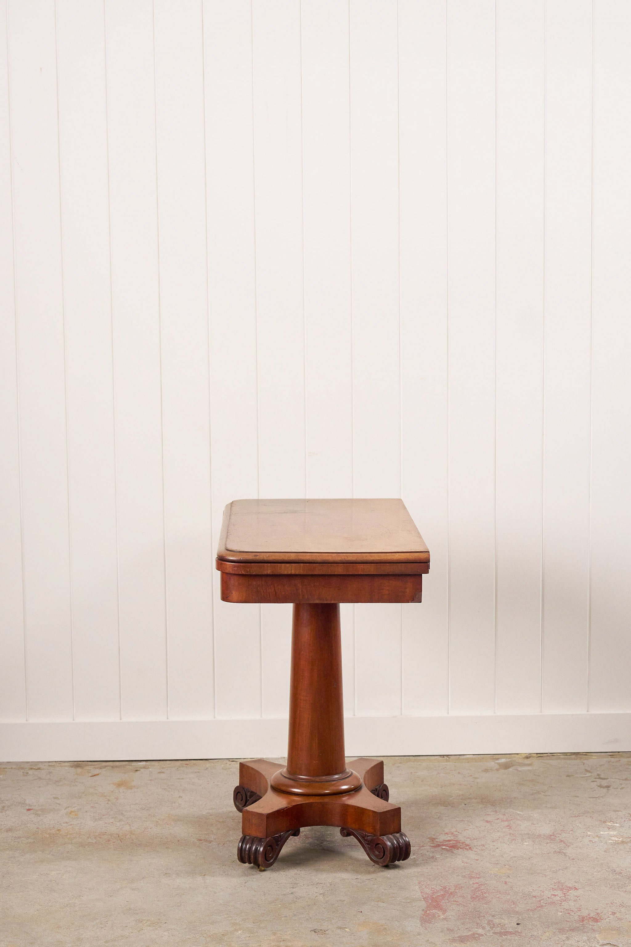 Edwardian Mahogany Card Table with New Felt