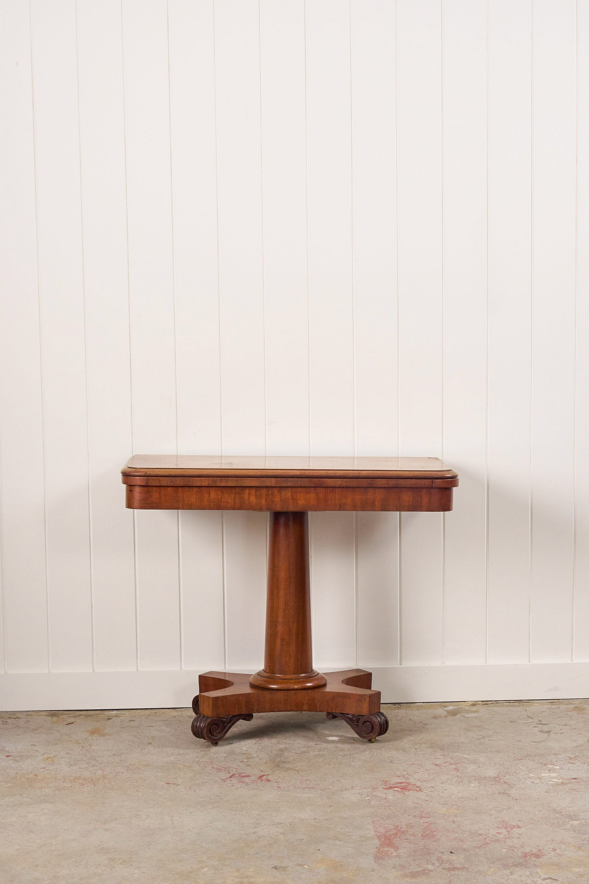 Edwardian Mahogany Card Table with New Felt