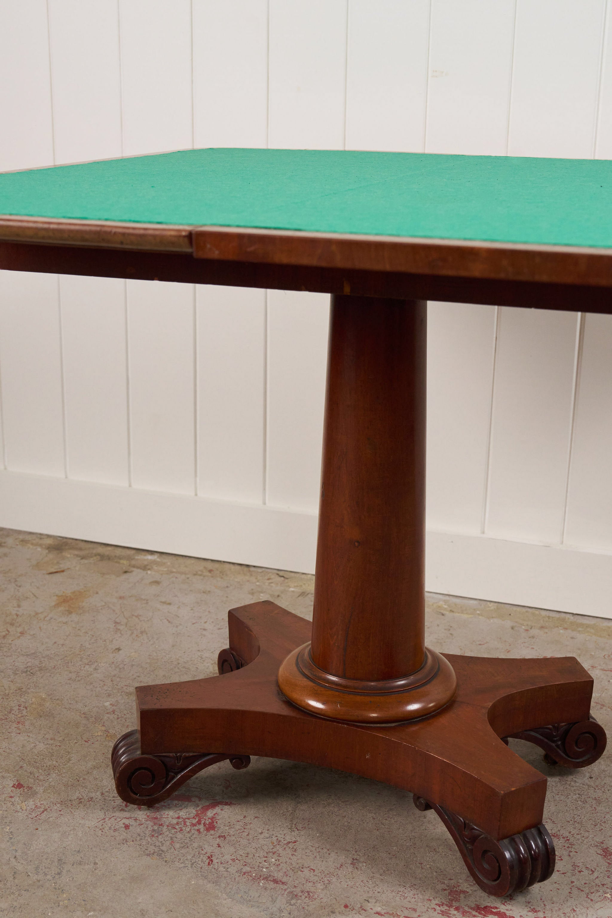 Edwardian Mahogany Card Table with New Felt
