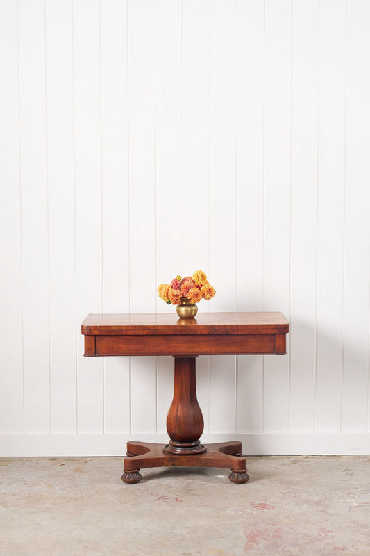 Antique English Mahogany Card Table
