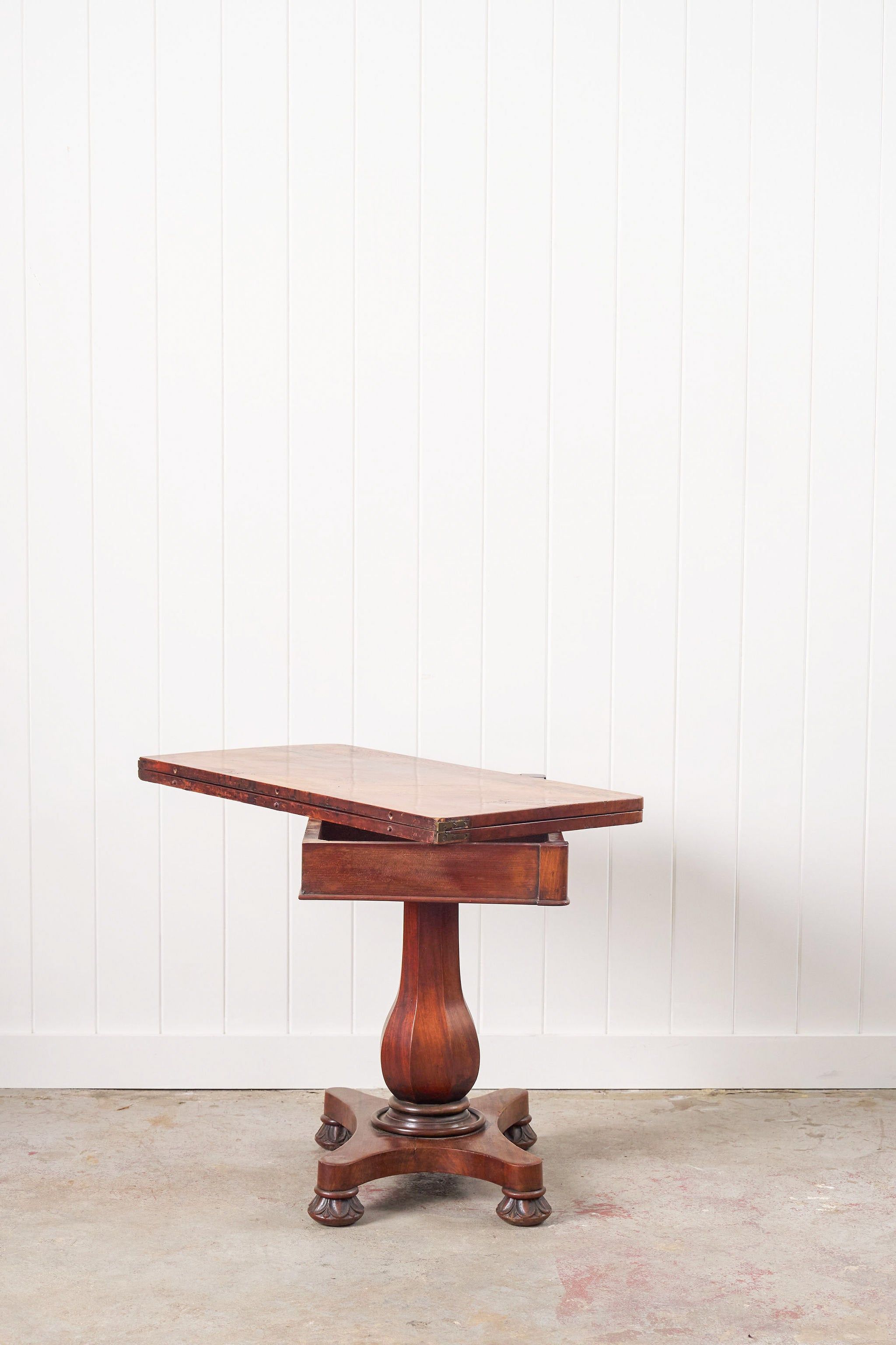 Antique English Mahogany Card Table