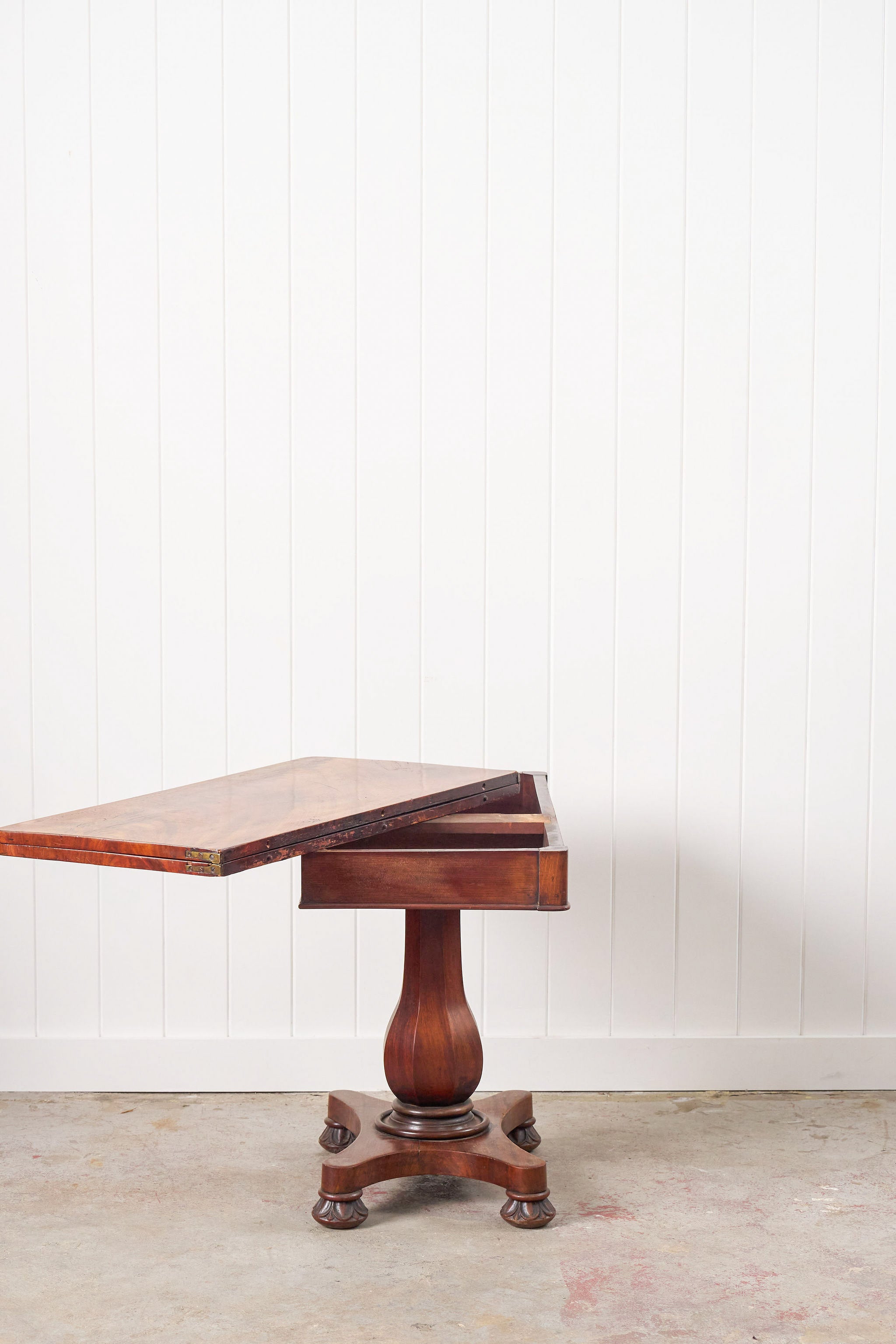Antique English Mahogany Card Table
