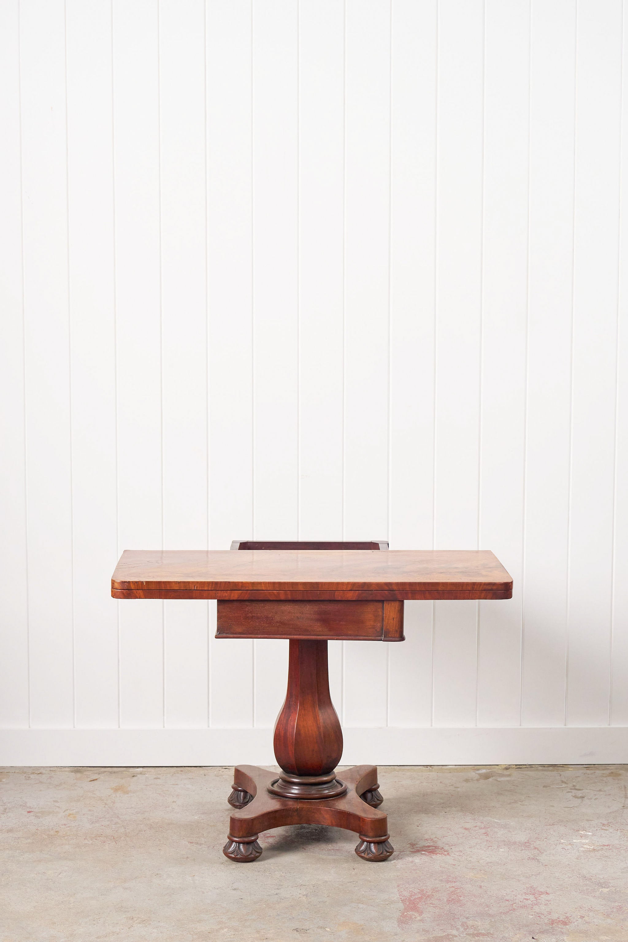 Antique English Mahogany Card Table