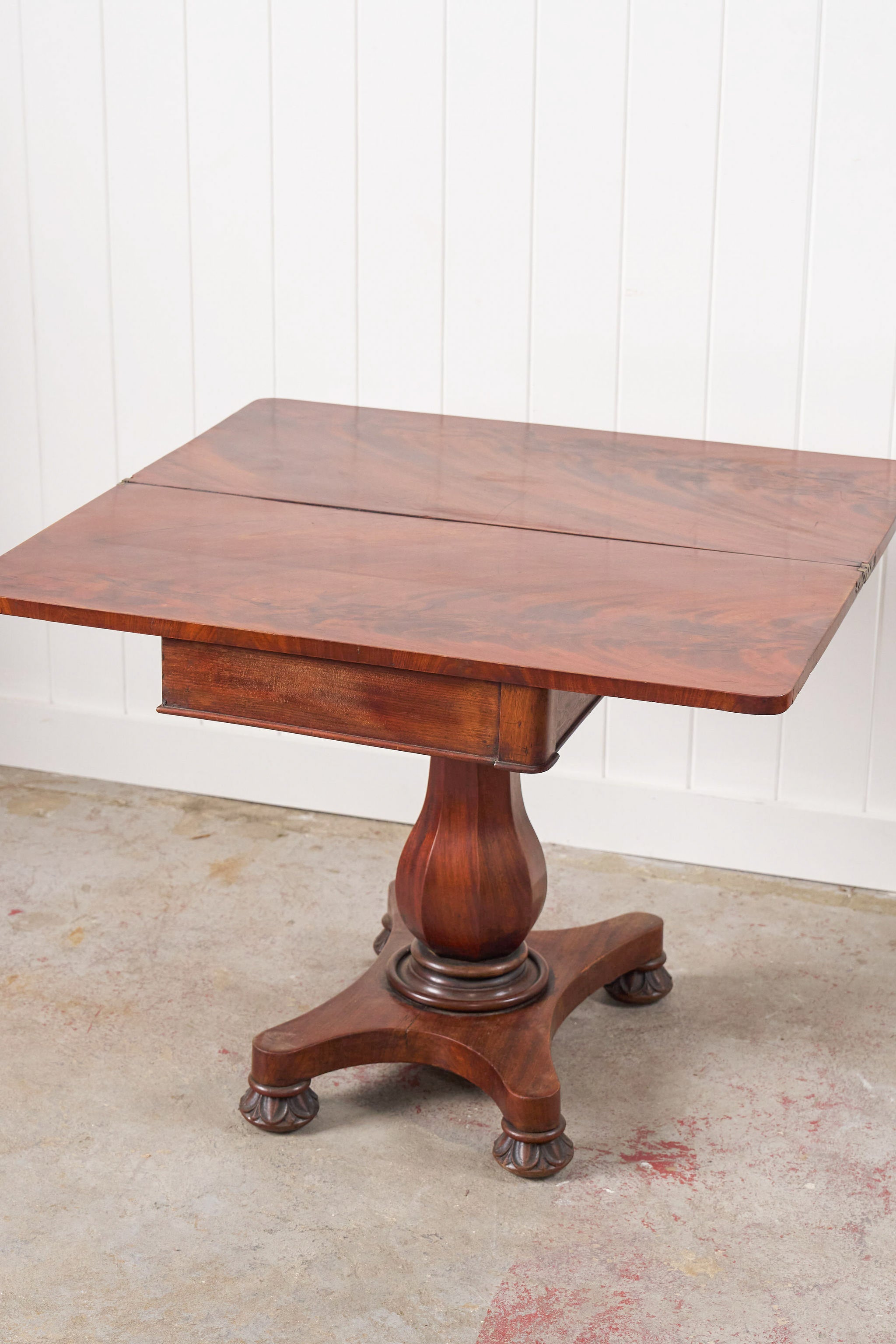 Antique English Mahogany Card Table