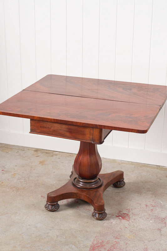 Antique English Mahogany Card Table