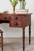 Load image into Gallery viewer, English Mahogany Writing Desk