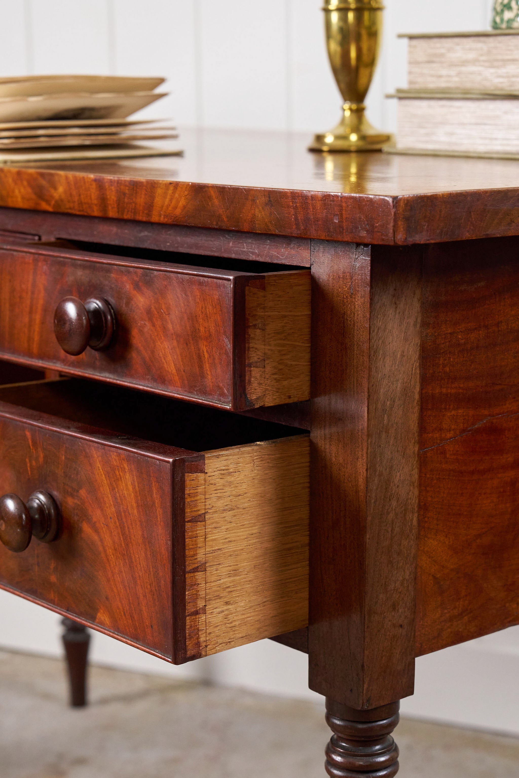 English Mahogany Writing Desk