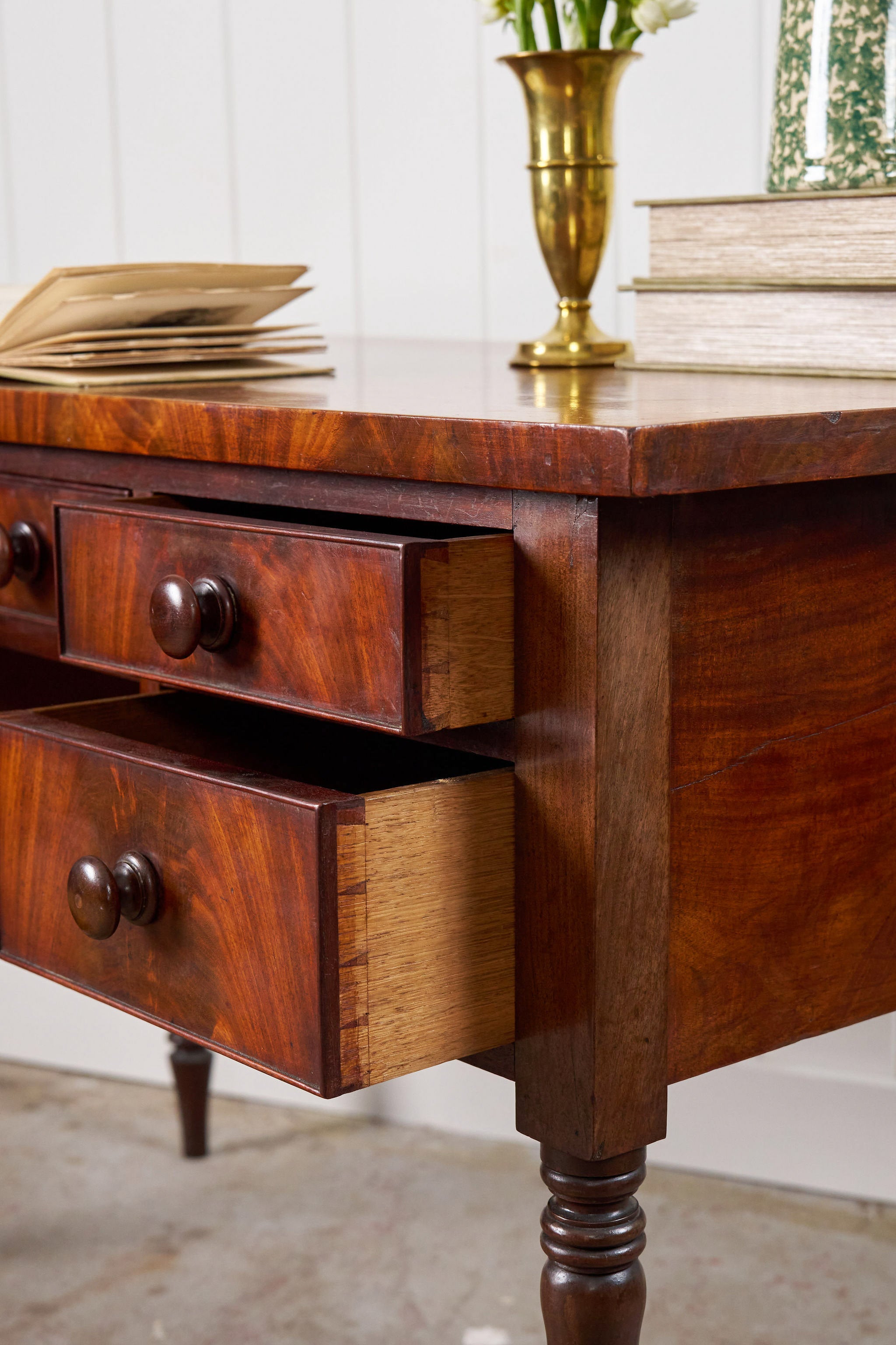 English Mahogany Writing Desk