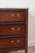 Load image into Gallery viewer, Louis XVI Period 18th Century French Commode with White Marble Top + Ebony Banding (c. 1780)