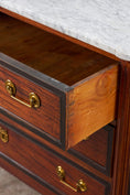 Load image into Gallery viewer, Louis XVI Period 18th Century French Commode with White Marble Top + Ebony Banding (c. 1780)
