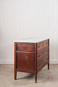 Load image into Gallery viewer, Louis XVI Period 18th Century French Commode with White Marble Top + Ebony Banding (c. 1780)