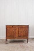 Load image into Gallery viewer, Louis XVI Period 18th Century French Commode with White Marble Top + Ebony Banding (c. 1780)