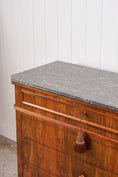 Load image into Gallery viewer, 19th Century Louis Philippe Black Marble Top Commode