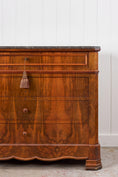 Load image into Gallery viewer, 19th Century Louis Philippe Black Marble Top Commode