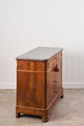 Load image into Gallery viewer, 19th Century Louis Philippe Black Marble Top Commode