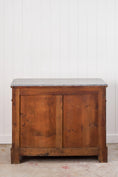 Load image into Gallery viewer, 19th Century Louis Philippe Black Marble Top Commode