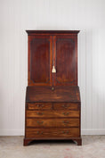 Load image into Gallery viewer, 18th Century English Mahogany Bureau Bookcase (c. 1780)
