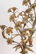 Load image into Gallery viewer, PAIR of 19th Century French Bronze Floral Toile 5-Candle Candelabras