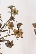 Load image into Gallery viewer, PAIR of 19th Century French Bronze Floral Toile 5-Candle Candelabras