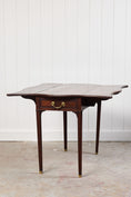 Load image into Gallery viewer, English 19th Century Mahogany Pembroke Drop Leaf Table | by Edwards & Roberts (Oxford Street, London)