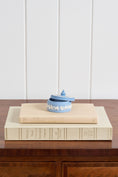 Load image into Gallery viewer, Wedgwood Blue Jasperware Lidded Trinket Dish