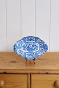 Load image into Gallery viewer, RARE Minton 'Filigree' Pattern Blue Floral Small Serving Bowl (c. 1830)