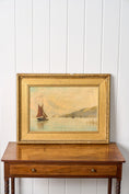 Load image into Gallery viewer, George Stanfield Walters (English, 1838-1924) Signed Study of Boats Oil On Canvas