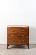 Load image into Gallery viewer, 19th Century Mahogany Bowfront Chest with Satinwood Inlay on Splay Feet (c. 1810)