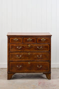 Load image into Gallery viewer, Walnut Period Chest with Contrast Satinwood Banding (c. 1780-1820)