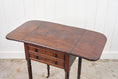Load image into Gallery viewer, Regency 2-Drawer Pembroke Side Table With Tapered Legs On Casters (c. 1820)