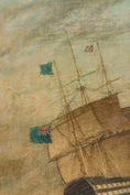 Load image into Gallery viewer, 19th Century Original English Ship Oil In Original Maple Frame