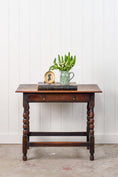 Load image into Gallery viewer, 19th Century Oak Bobbin Side Table