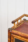 Load image into Gallery viewer, Antique Victorian Tiger Bamboo Glazed Bookcase Cabinet (c. 1870)