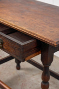 Load image into Gallery viewer, 19th Century Oak Bobbin Side Table