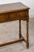 Load image into Gallery viewer, Oak Side Table with Two Drawers