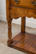 Load image into Gallery viewer, 19th Century English Oak Dresser Base/Console With Scalloped Apron