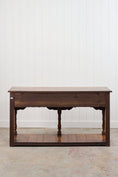 Load image into Gallery viewer, 19th Century English Oak Dresser Base/Console With Scalloped Apron